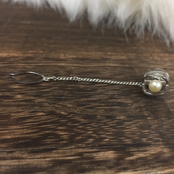 Vintage Other - Vintage pearl silver tie tack